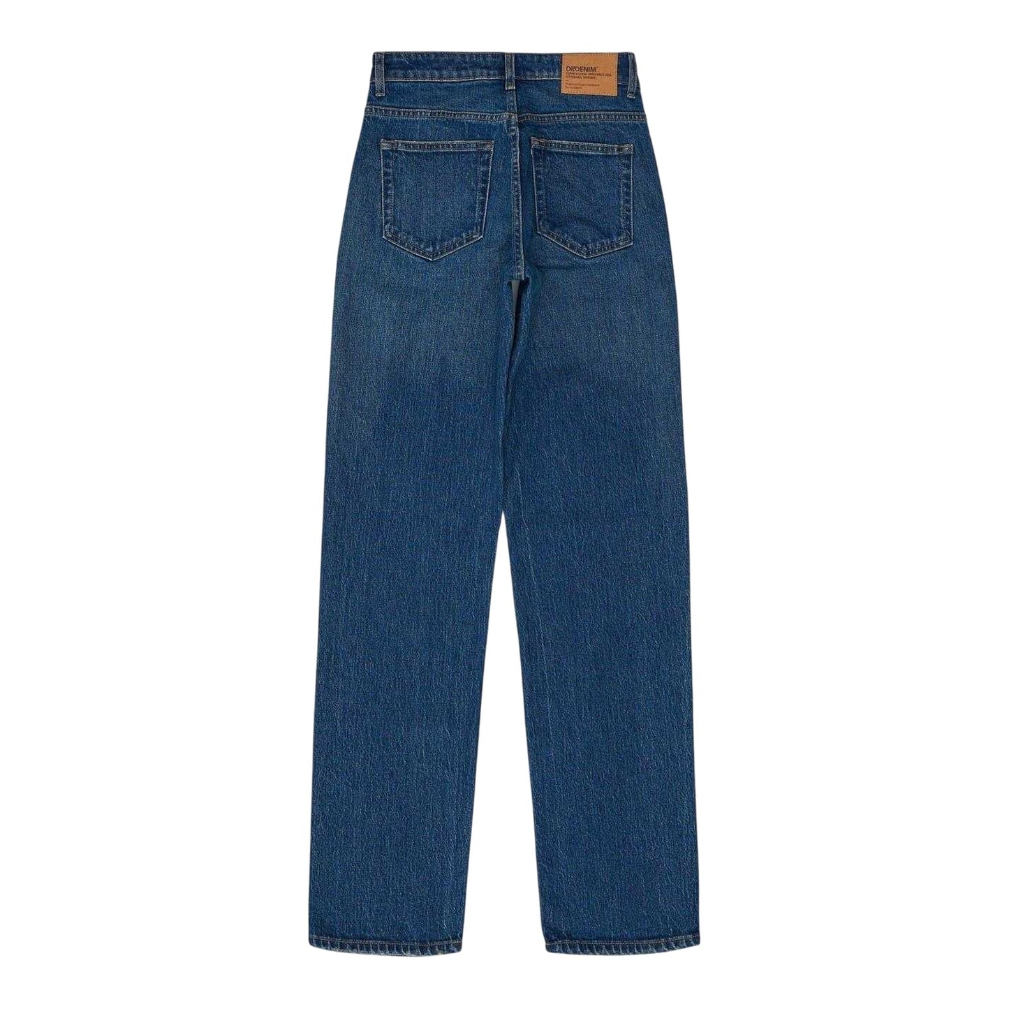 Bay Blue - Back - Dr Denim Womens-Ladies Bay Dark Used Relaxed Fit Jeans