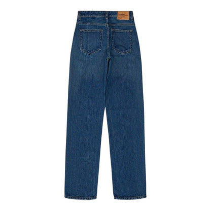 Bay Blue - Back - Dr Denim Womens-Ladies Bay Dark Used Relaxed Fit Jeans