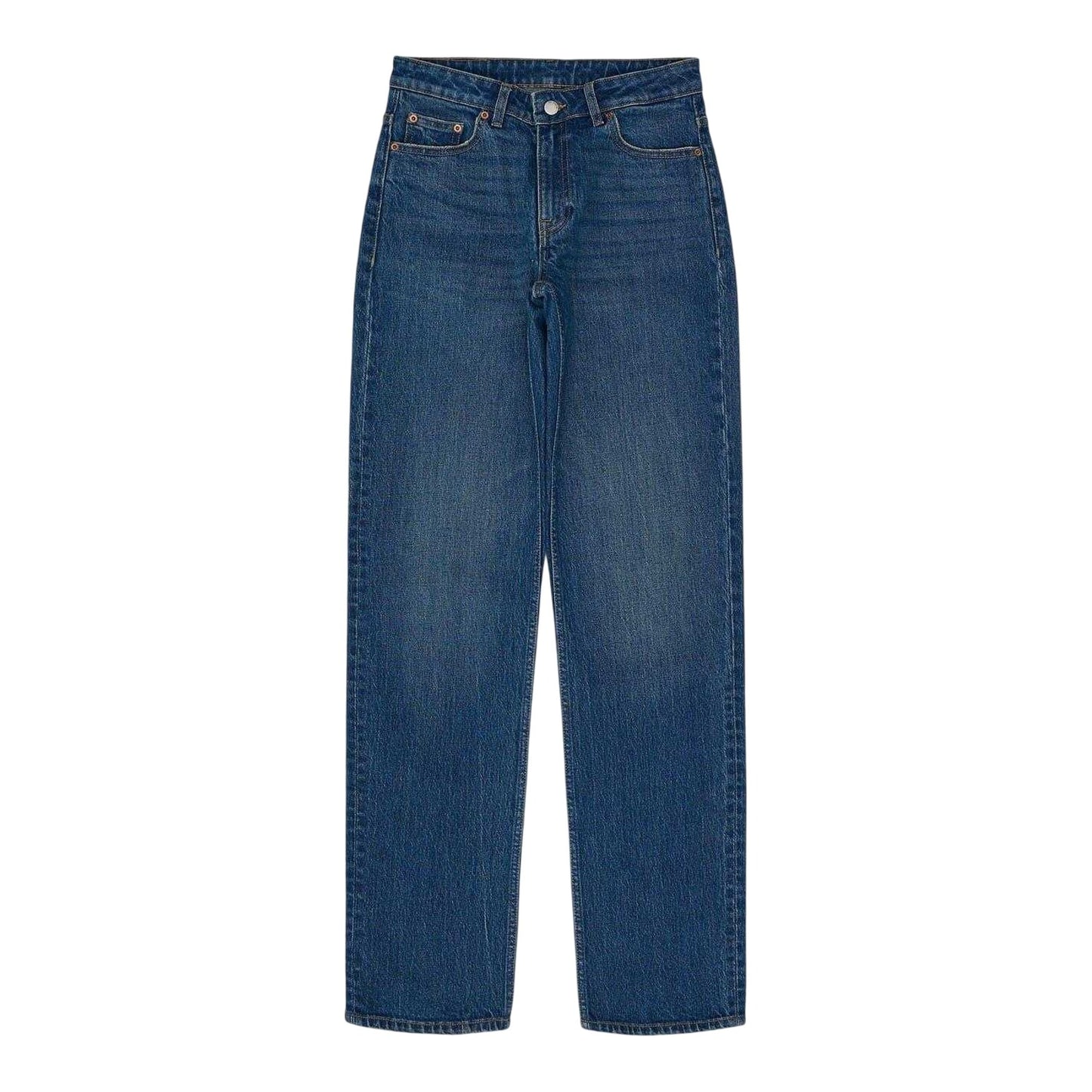 Bay Blue - Front - Dr Denim Womens-Ladies Bay Dark Used Relaxed Fit Jeans