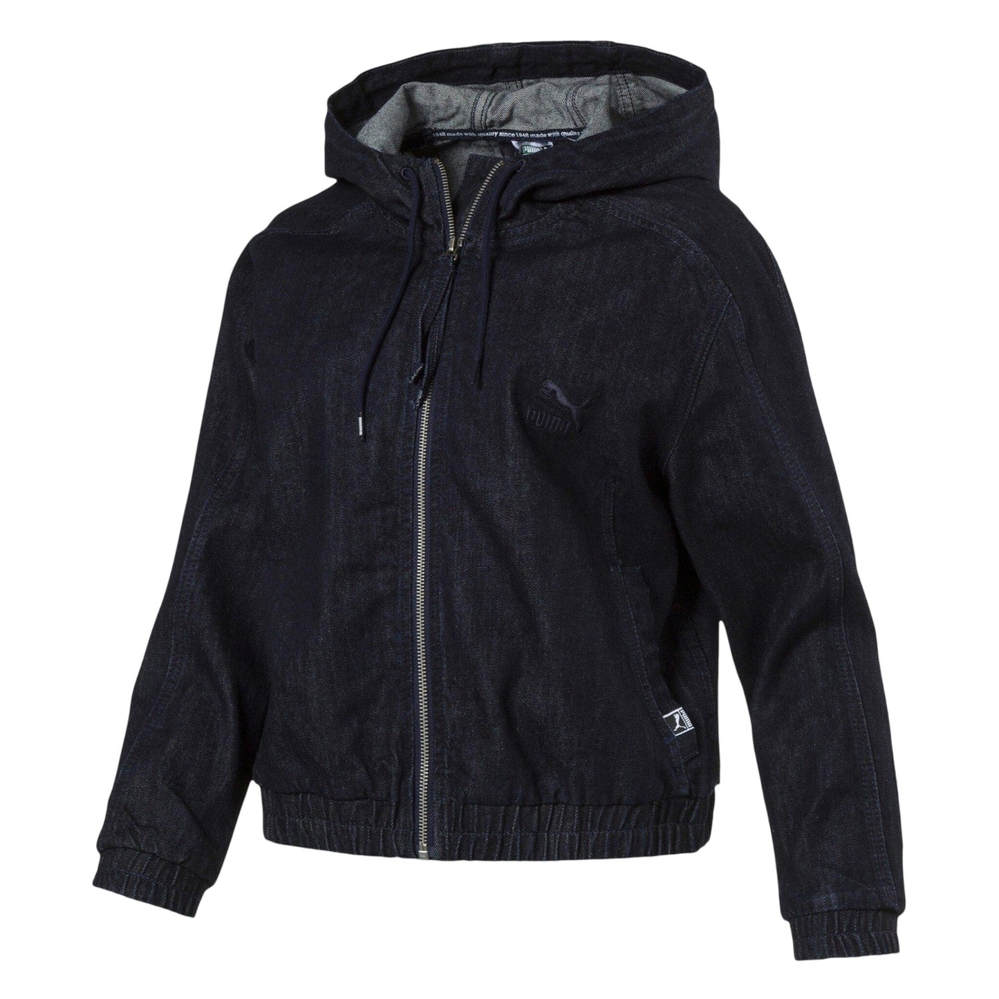 Black - Front - Puma Womens-Ladies T7 Denim Track Jacket