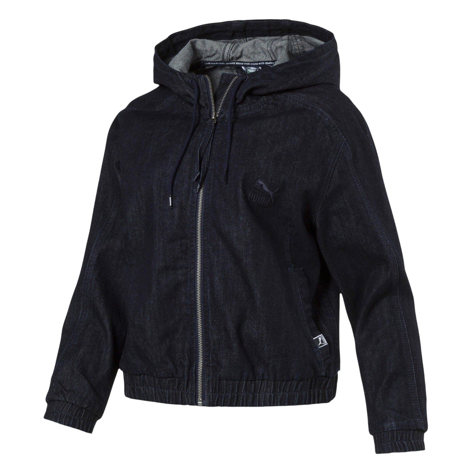 Black - Front - Puma Womens-Ladies T7 Denim Track Jacket