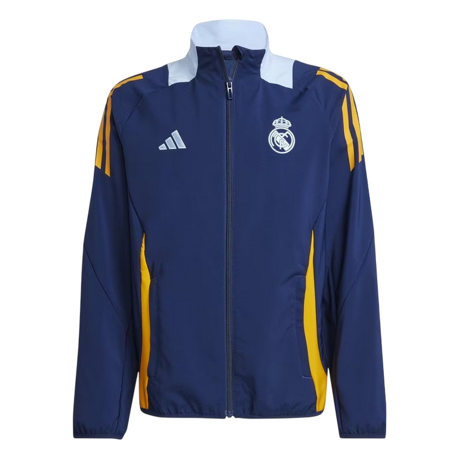 Team Navy Blue - Front - Adidas Childrens-Kids Tiro 24 Real Madrid CF Track Jacket