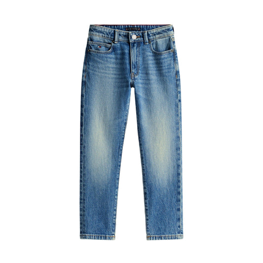Vintage Blue Wash - Front - Tommy Hilfiger Boys Modern 5 Pockets Straight Leg Jeans