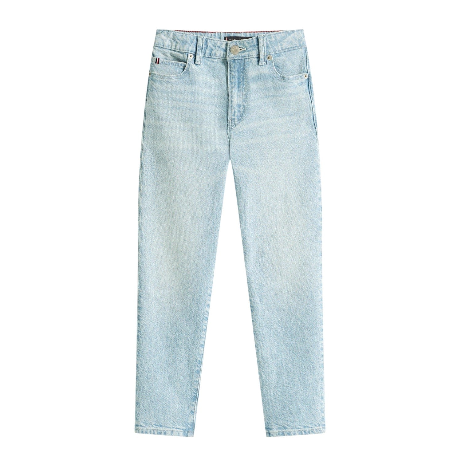 Light Wash - Front - Tommy Hilfiger Boys Modern 5 Pockets Straight Leg Jeans