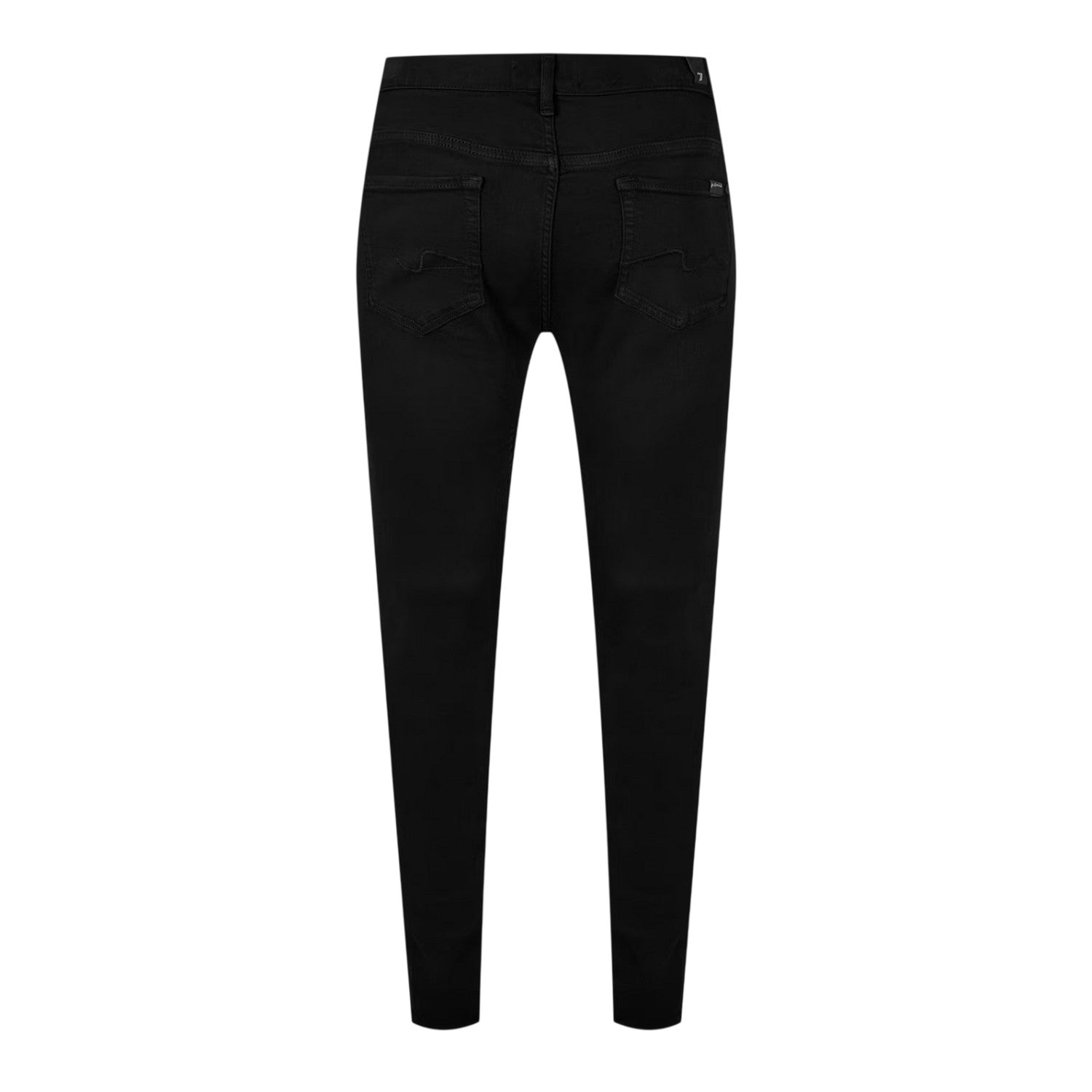 Black - Back - 7 For All Mankind Mens Paxtyn 5 Pockets Tapered Jeans