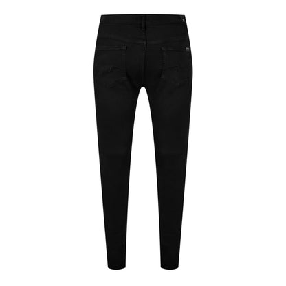 Black - Back - 7 For All Mankind Mens Paxtyn 5 Pockets Tapered Jeans