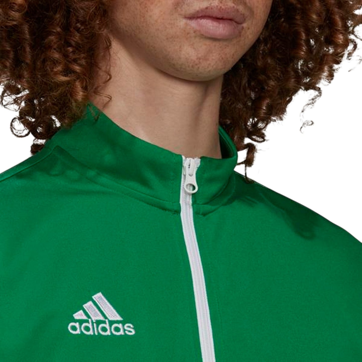 Green-White - Side - Adidas Mens ENT22 Plain Track Jacket