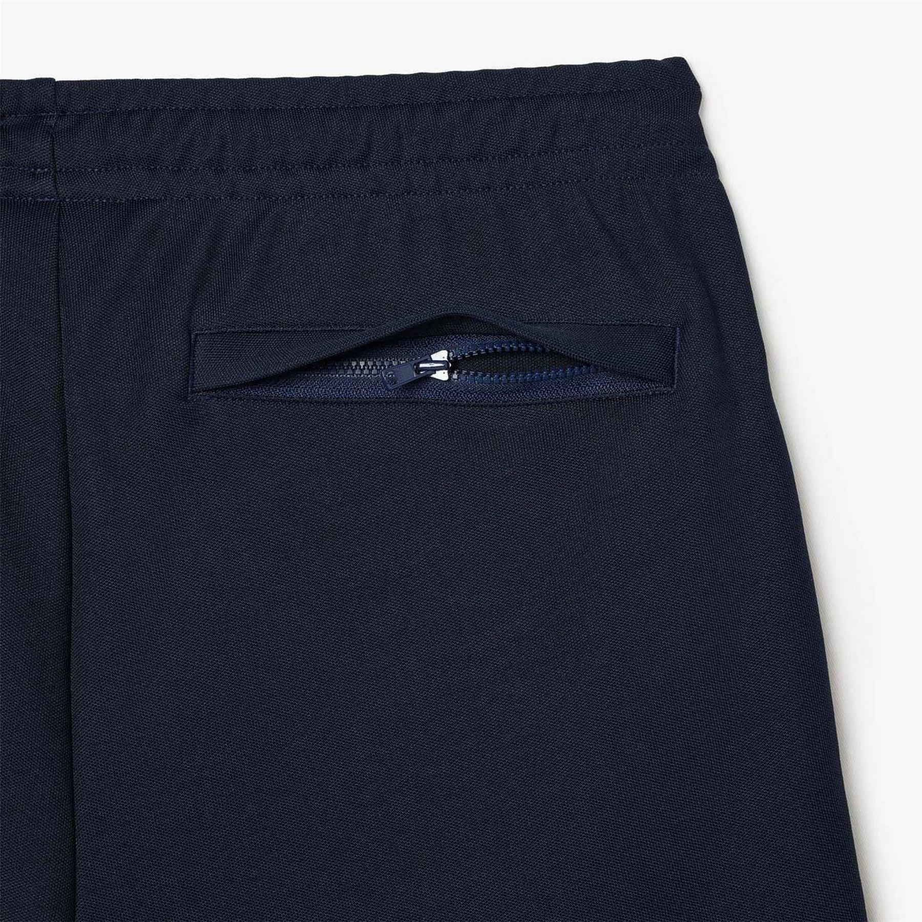 Blue-White - Lifestyle - Lacoste Mens Paris Interlock Regular Shorts