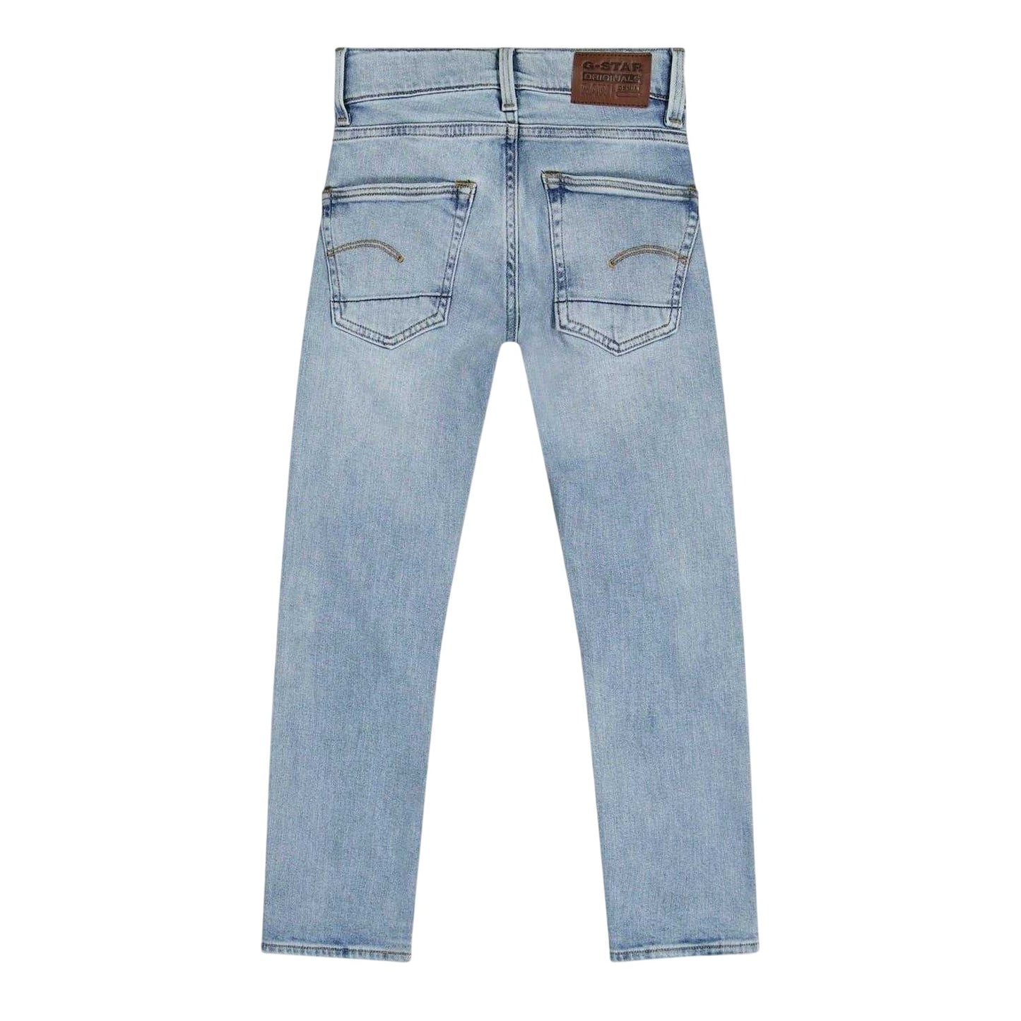 Light Blue - Back - G-Star Childrens-Kids 5 Pockets Straight Jeans