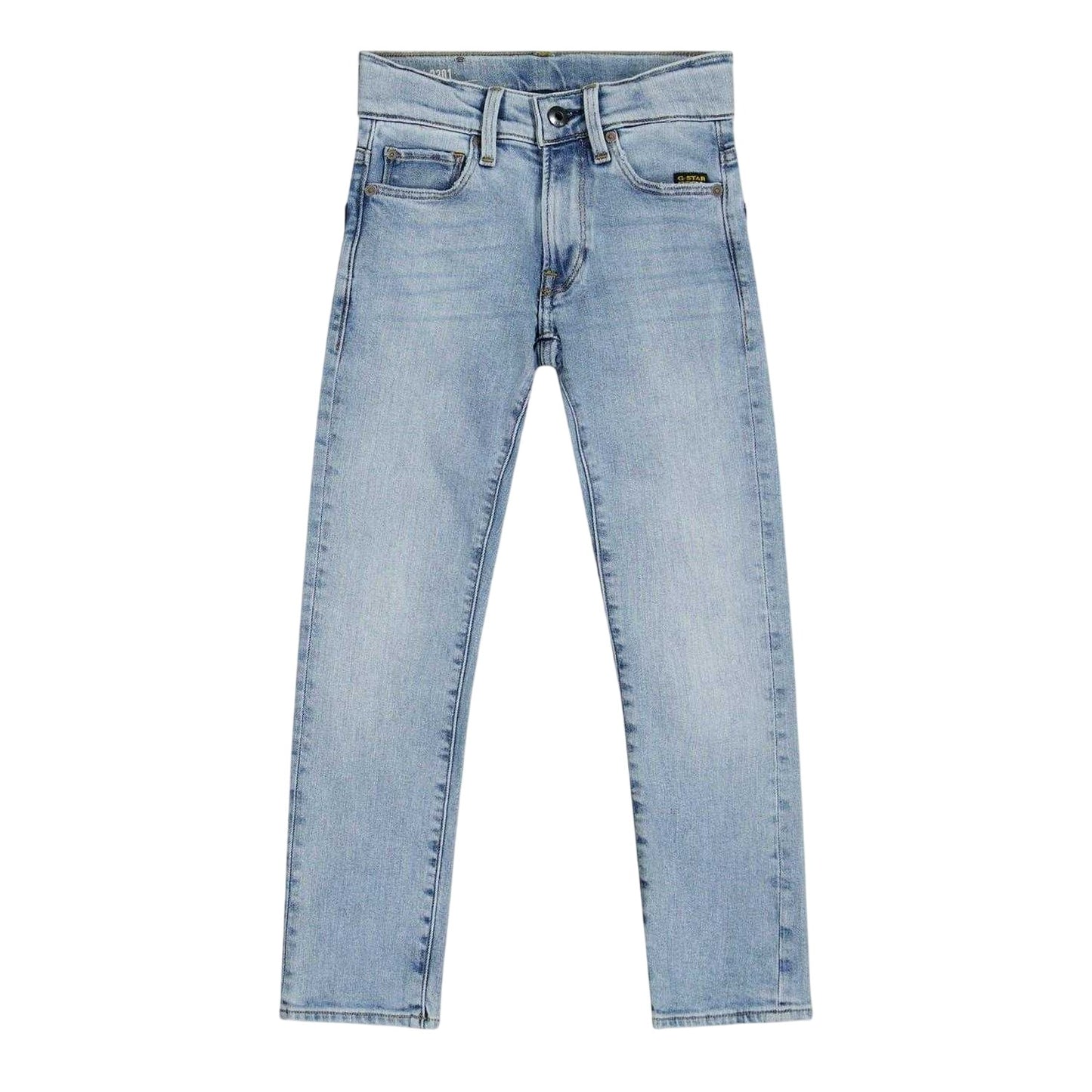 Light Blue - Front - G-Star Childrens-Kids 5 Pockets Straight Jeans