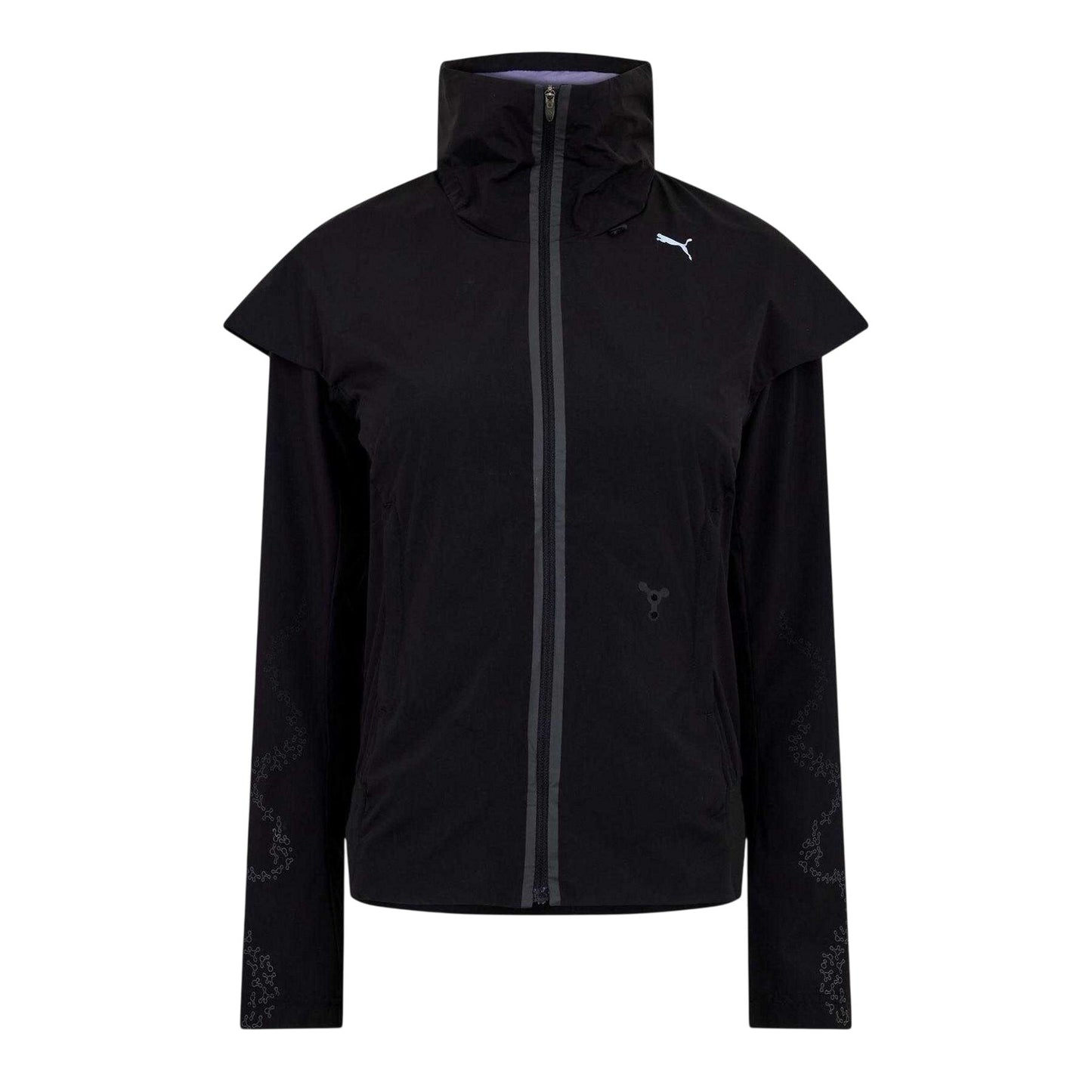 Black - Front - Puma Womens-Ladies Zip-off Sleeves Jacket