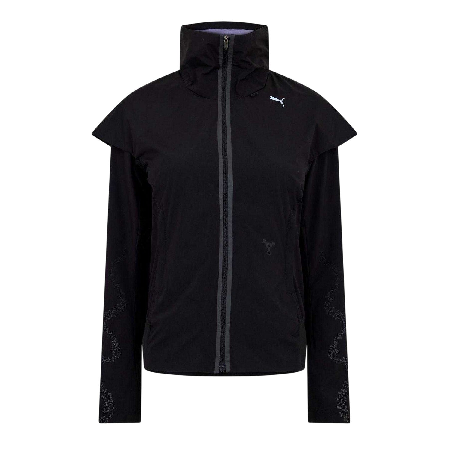 Black - Front - Puma Womens-Ladies Zip-off Sleeves Jacket