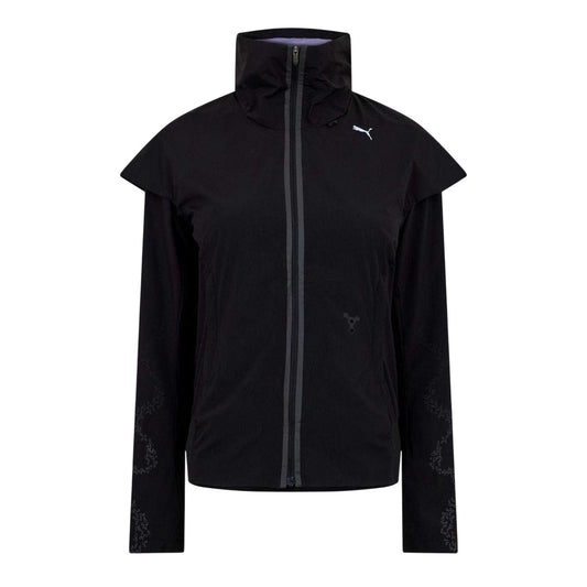Black - Front - Puma Womens-Ladies Zip-off Sleeves Jacket