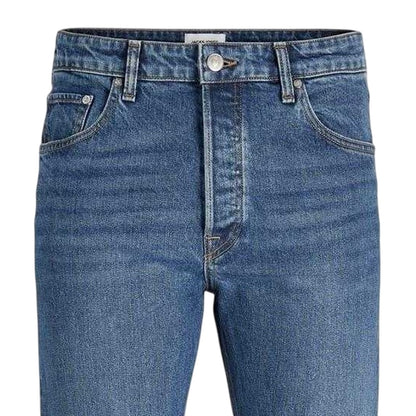Blue Denim - Lifestyle - Jack And Jones Mens 5 Pockets Straight Jeans