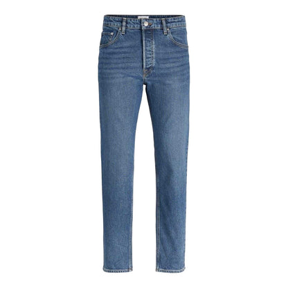 Blue Denim - Front - Jack And Jones Mens 5 Pockets Straight Jeans