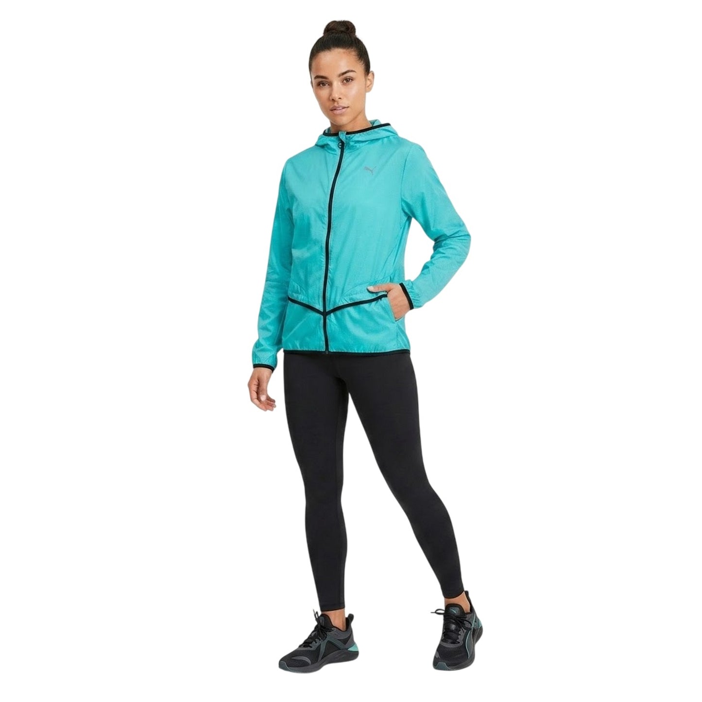 Blue - Lifestyle - Puma Womens-Ladies Performance Lightweight Training Hooded Jacket