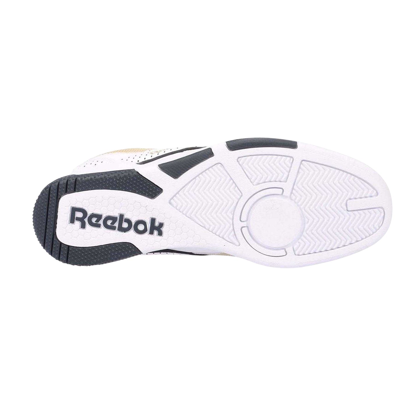 White Gold - Side - Reebok Womens-Ladies Victor Solomon 4000 II Leather Perforated Trainers