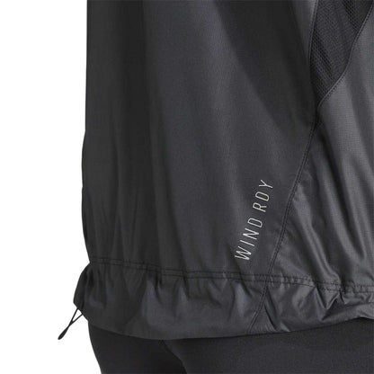 Black - Lifestyle - Adidas Womens-Ladies Own The Run Lightweight Jacket