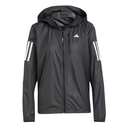 Black - Front - Adidas Womens-Ladies Own The Run Lightweight Jacket