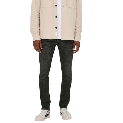 Black - Lifestyle - Only Mens 5 Pockets Slim Jeans