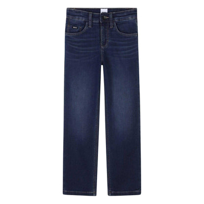 Stone - Front - Boss Childrens-Kids Regular Jeans