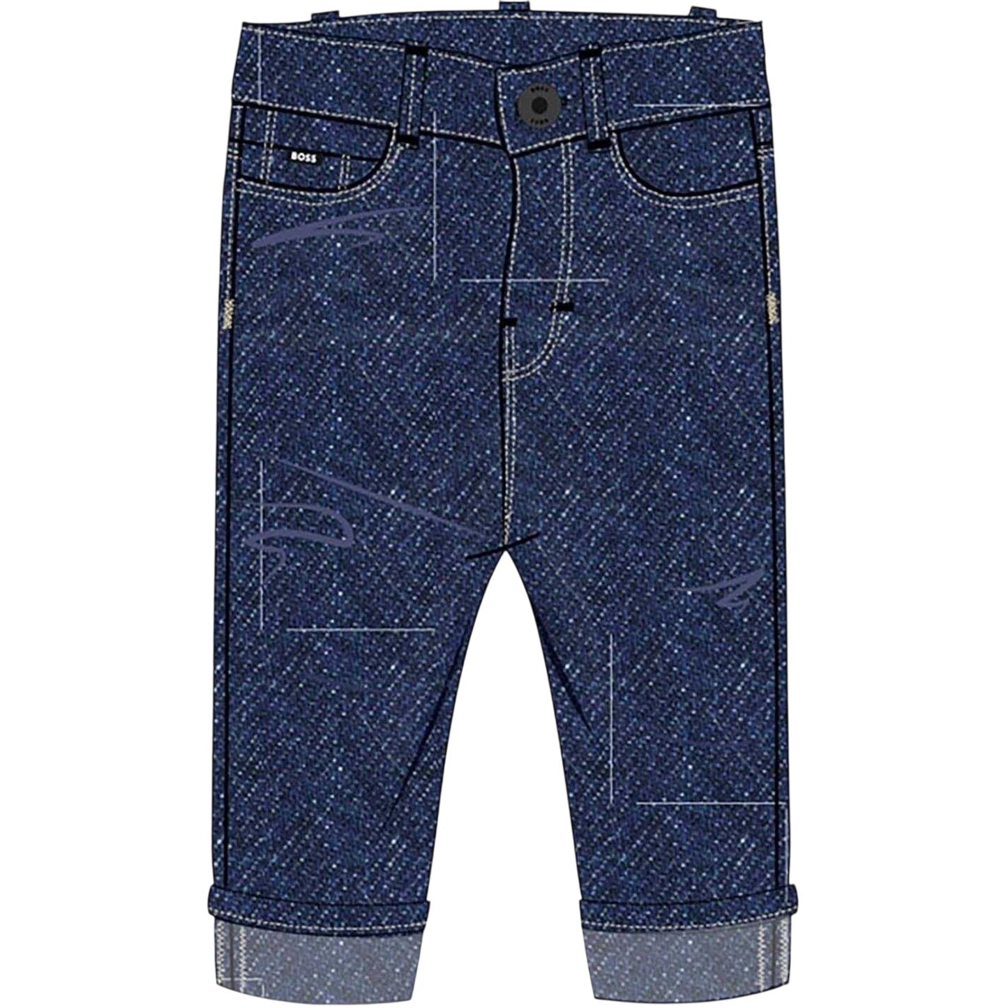 Stone - Front - Boss Baby Denim Jeans