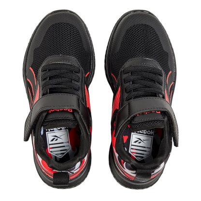 Black - Side - Reebok Childrens-Kids Rush Runner 5 Stretch Lace Trainers