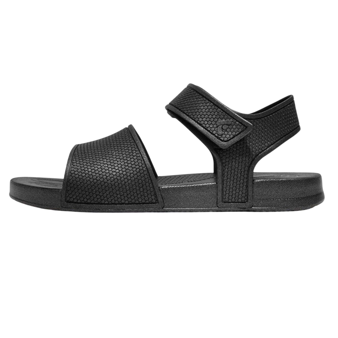 Black - Side - FitFlop Childrens-Kids IQushion Shimmer iQushion Waterproof Flat Sandals