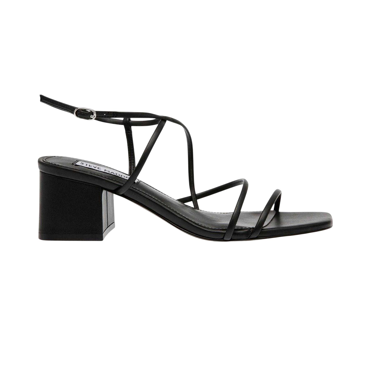 Black - Front - Steve Madden Womens-Ladies Block Heel Sandals