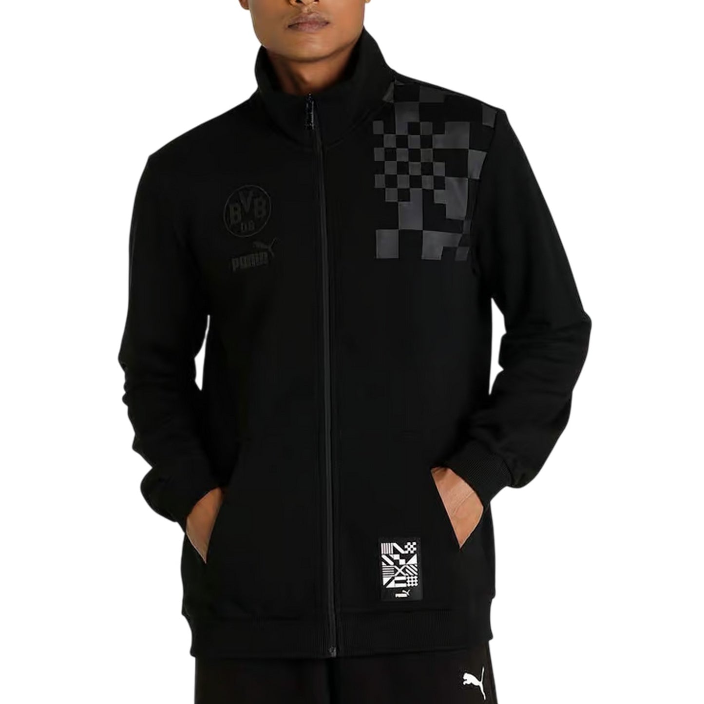 Black - Lifestyle - Puma Mens Ftblculture Borussia Dortmund Track Jacket