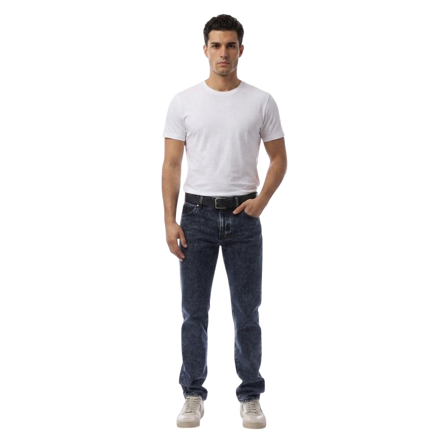 Navy - Lifestyle - Boss Mens 5 Pockets Straight Leg Jeans