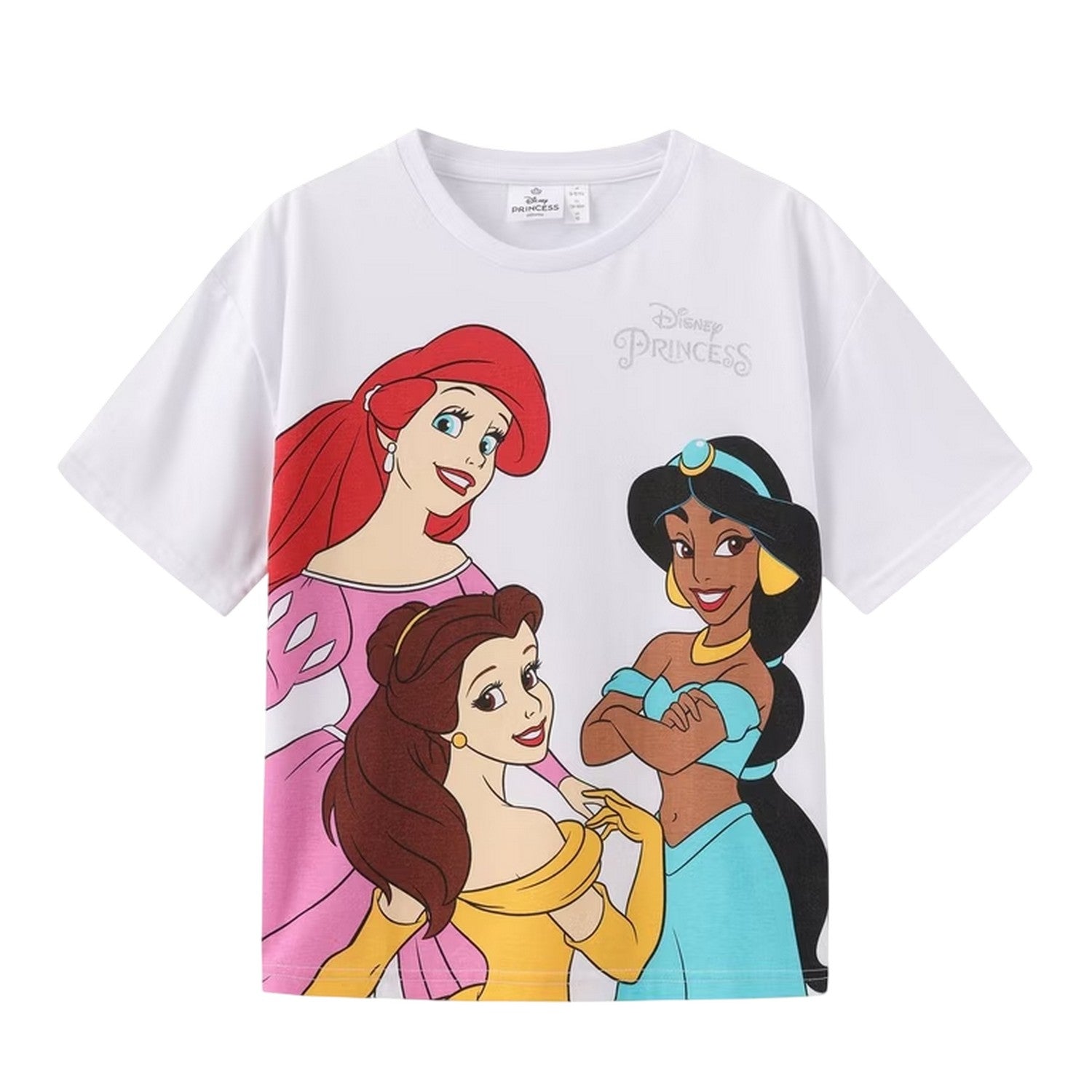 Multicoloured - Back - Disney Princess Childrens-Kids T-Shirt & Shorts Set