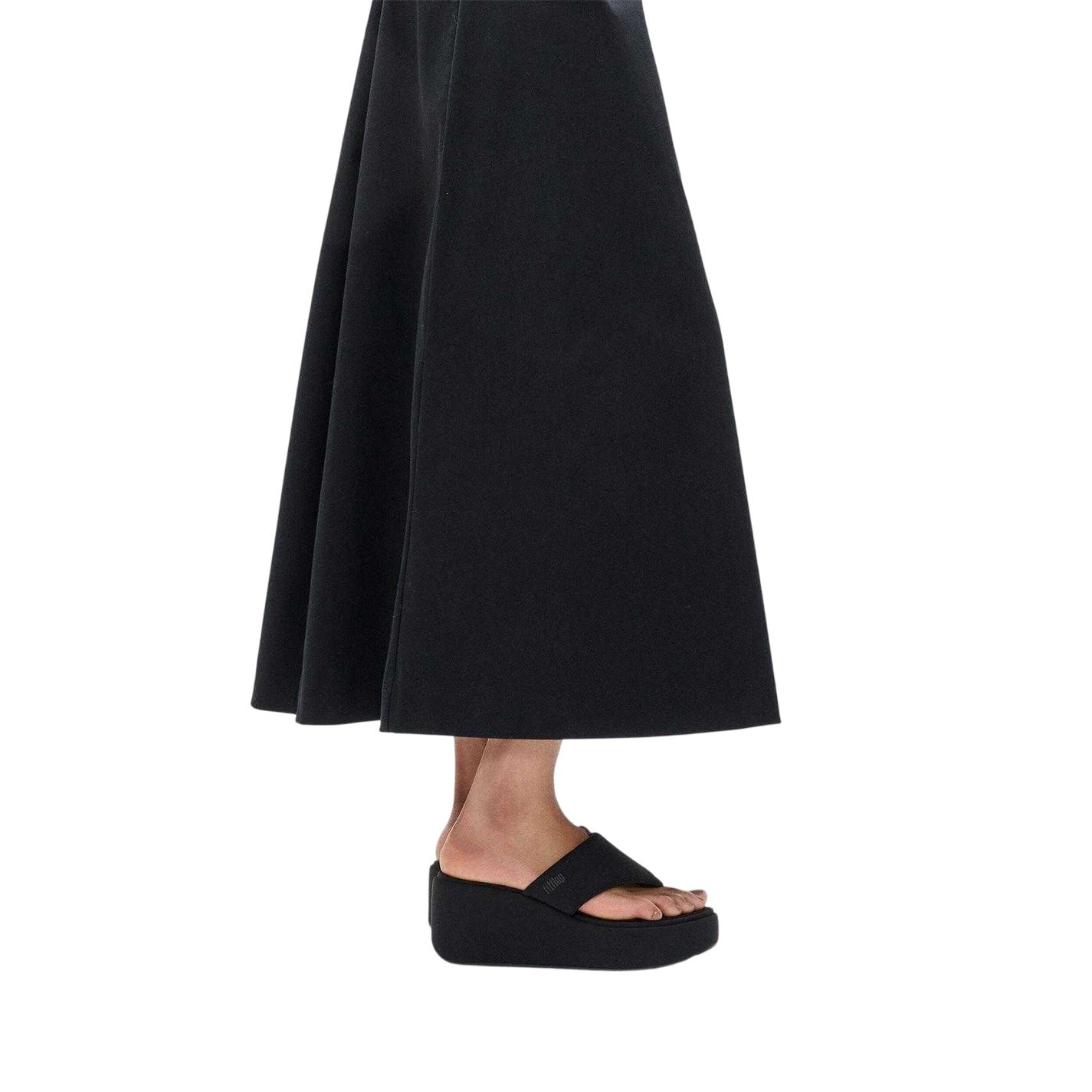 All Black - Lifestyle - Fit Flop Womens-Ladies Denim Wedge Sandals