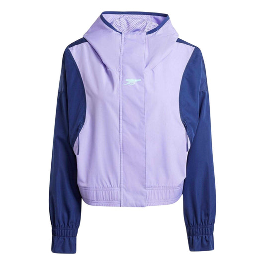 Light Purple - Front - Adidas Womens-Ladies Arsenal FC Windbreaker