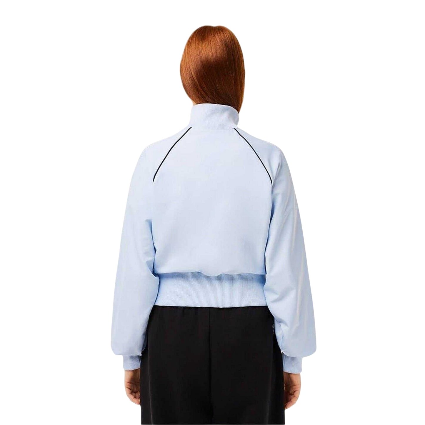 Blue - Back - Lacoste Womens-Ladies Raglan Track Jacket