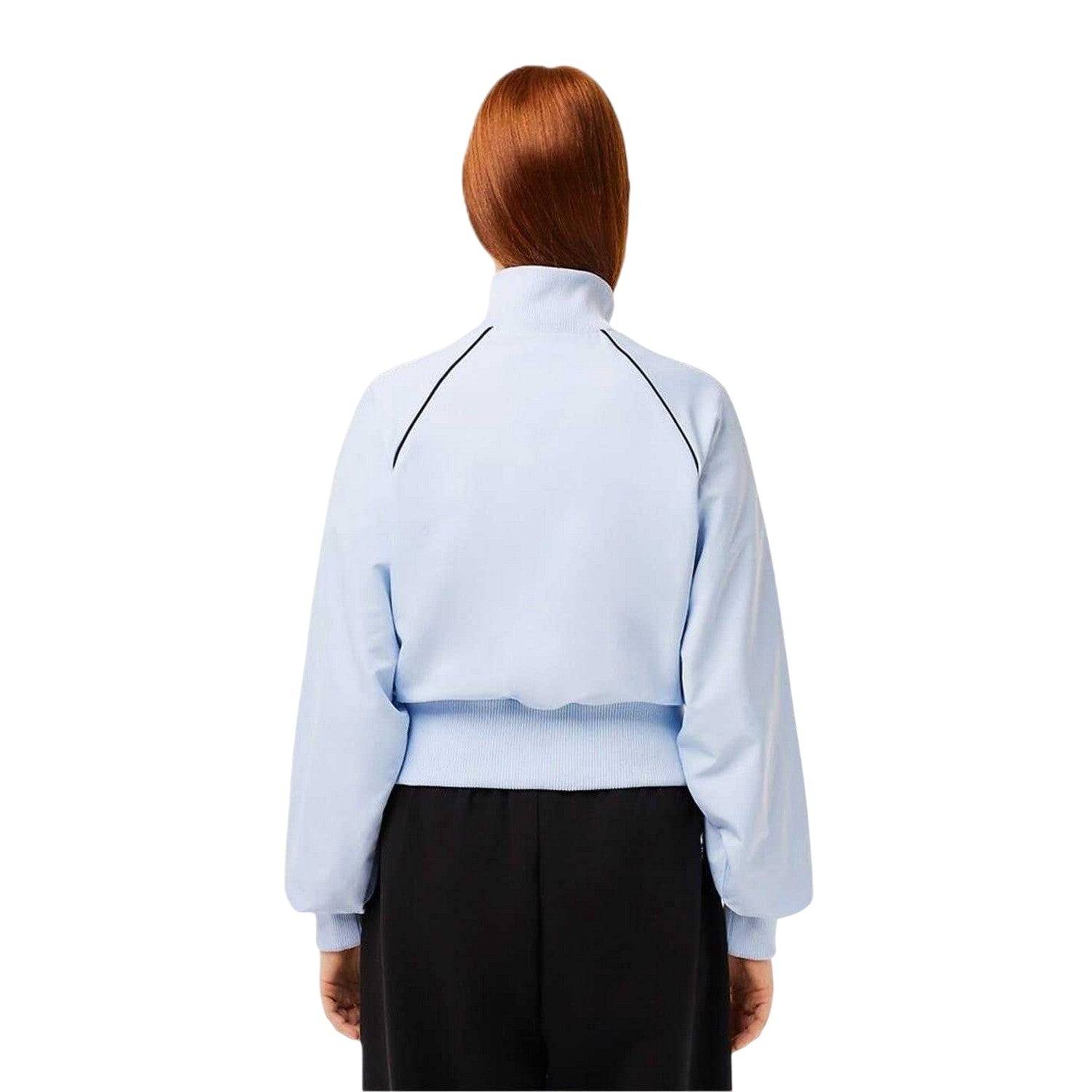 Blue - Back - Lacoste Womens-Ladies Raglan Track Jacket