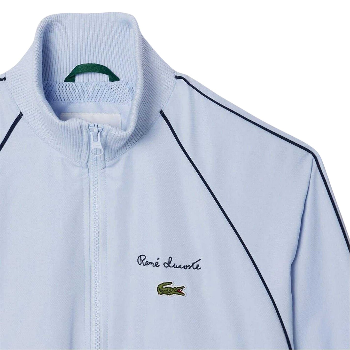Blue - Side - Lacoste Womens-Ladies Raglan Track Jacket