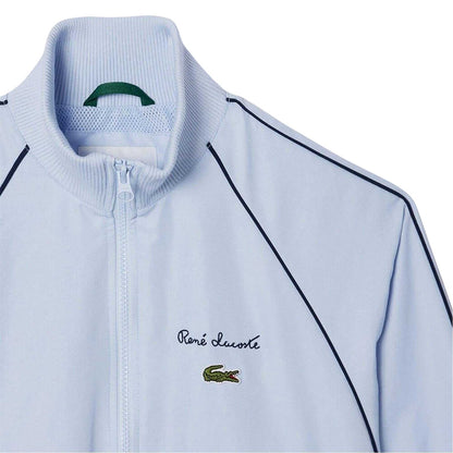 Blue - Side - Lacoste Womens-Ladies Raglan Track Jacket