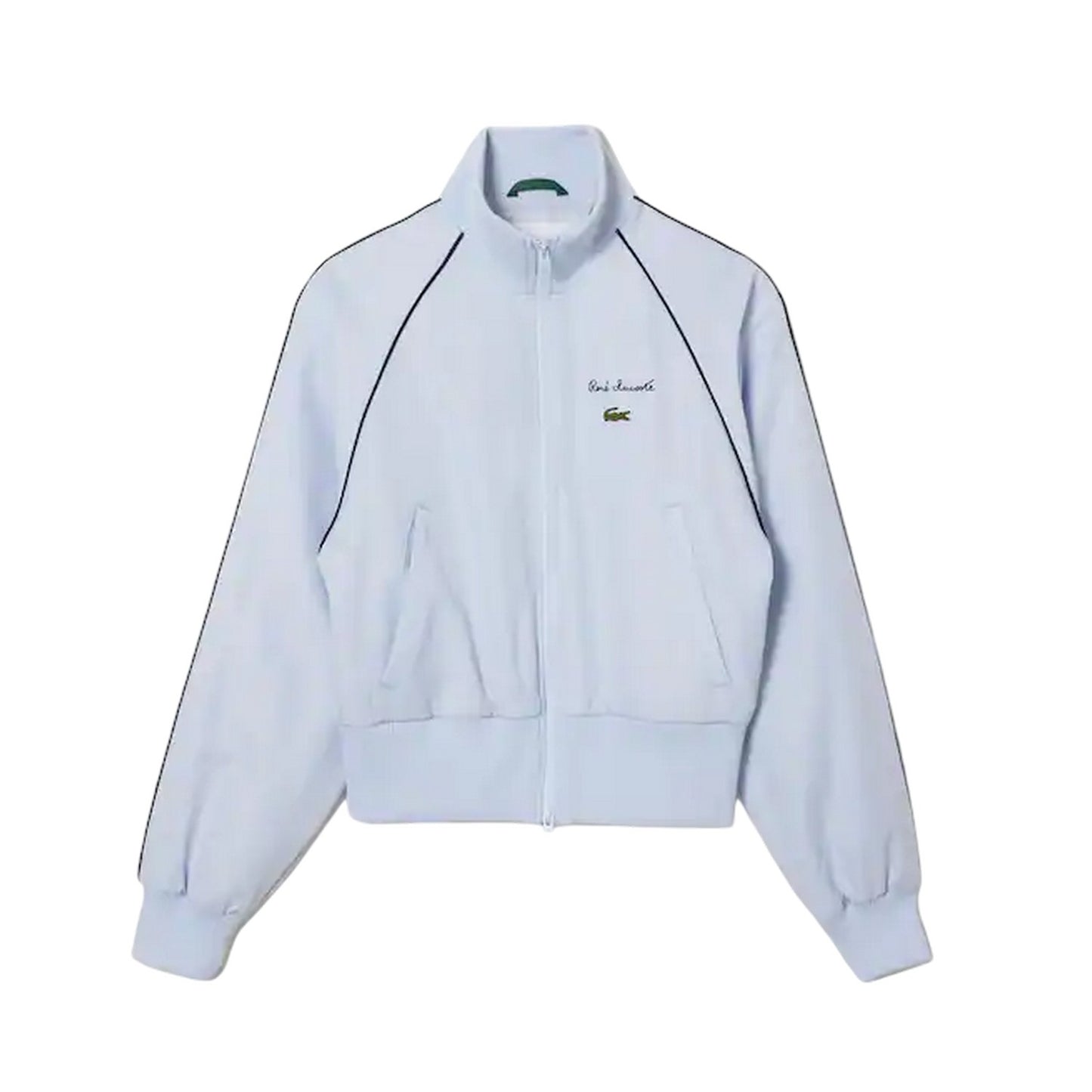 Blue - Front - Lacoste Womens-Ladies Raglan Track Jacket