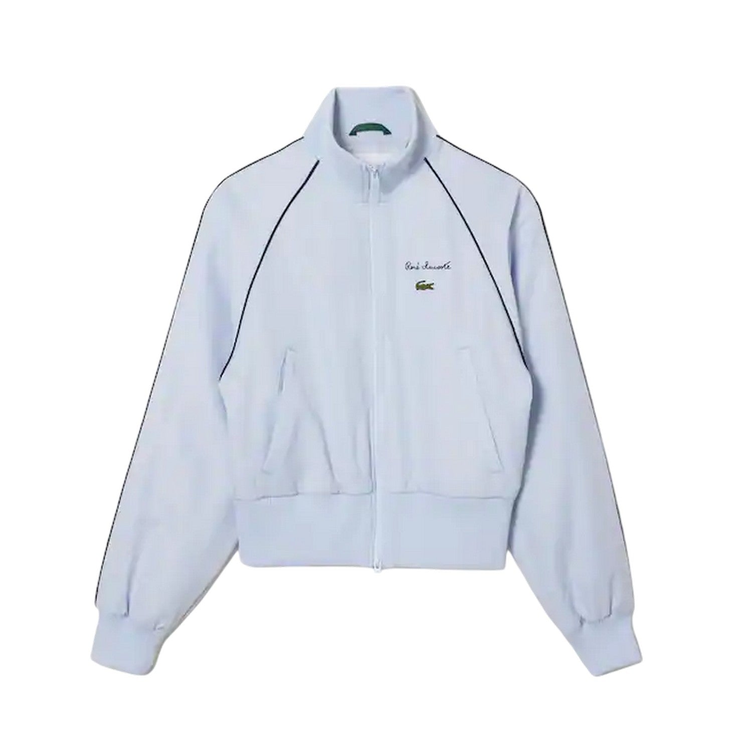 Blue - Front - Lacoste Womens-Ladies Raglan Track Jacket