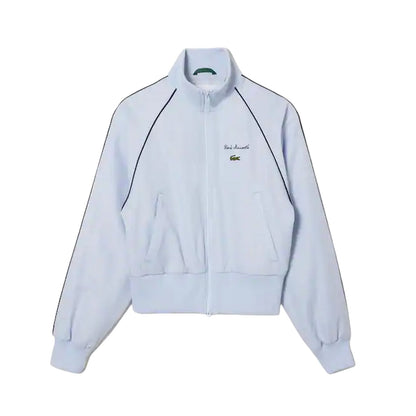 Blue - Front - Lacoste Womens-Ladies Raglan Track Jacket