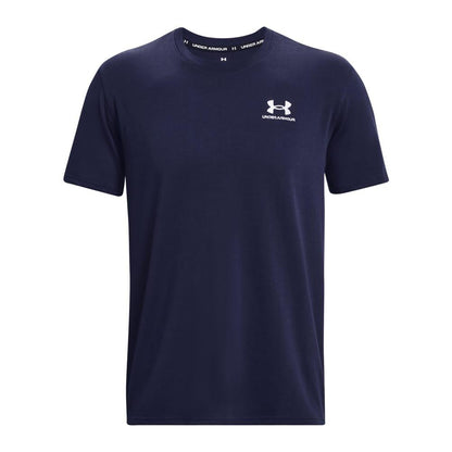 Blue - Front - Under Armour Mens Embroidered Logo Heavyweight T-Shirt