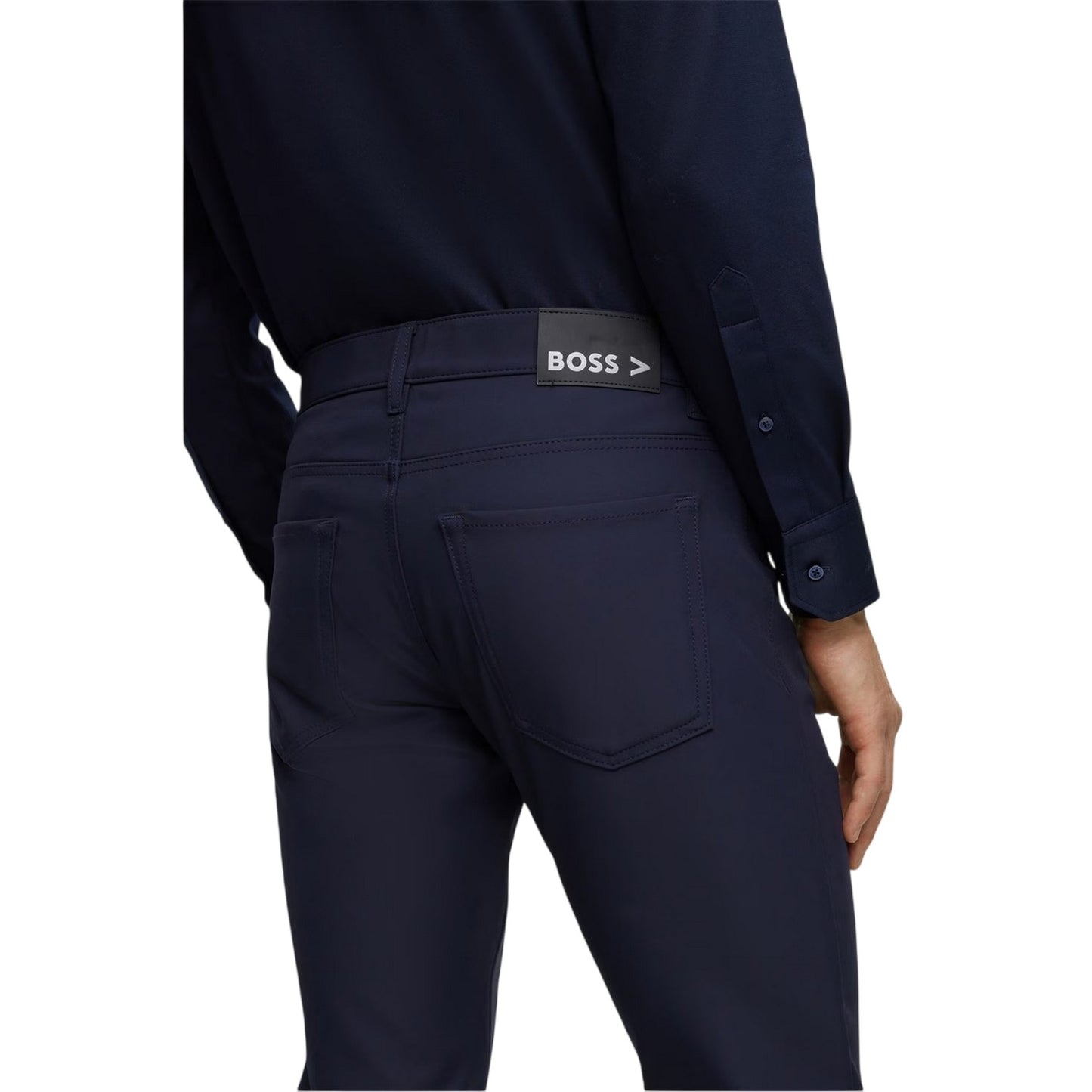 Blue - Side - Boss Mens 5 Pockets Slim Jeans