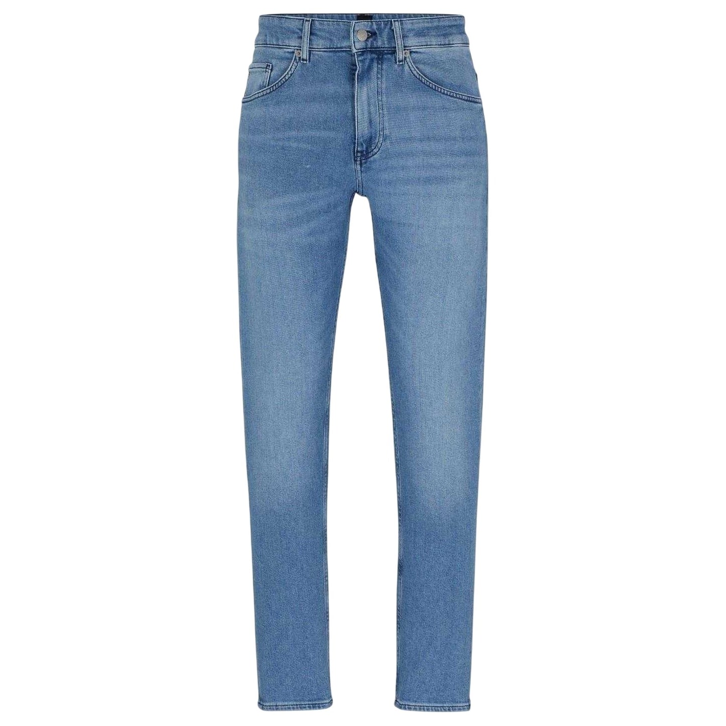 Turquoise-Aqua - Front - Boss Mens Taber 5 Pockets Straight Leg Jeans
