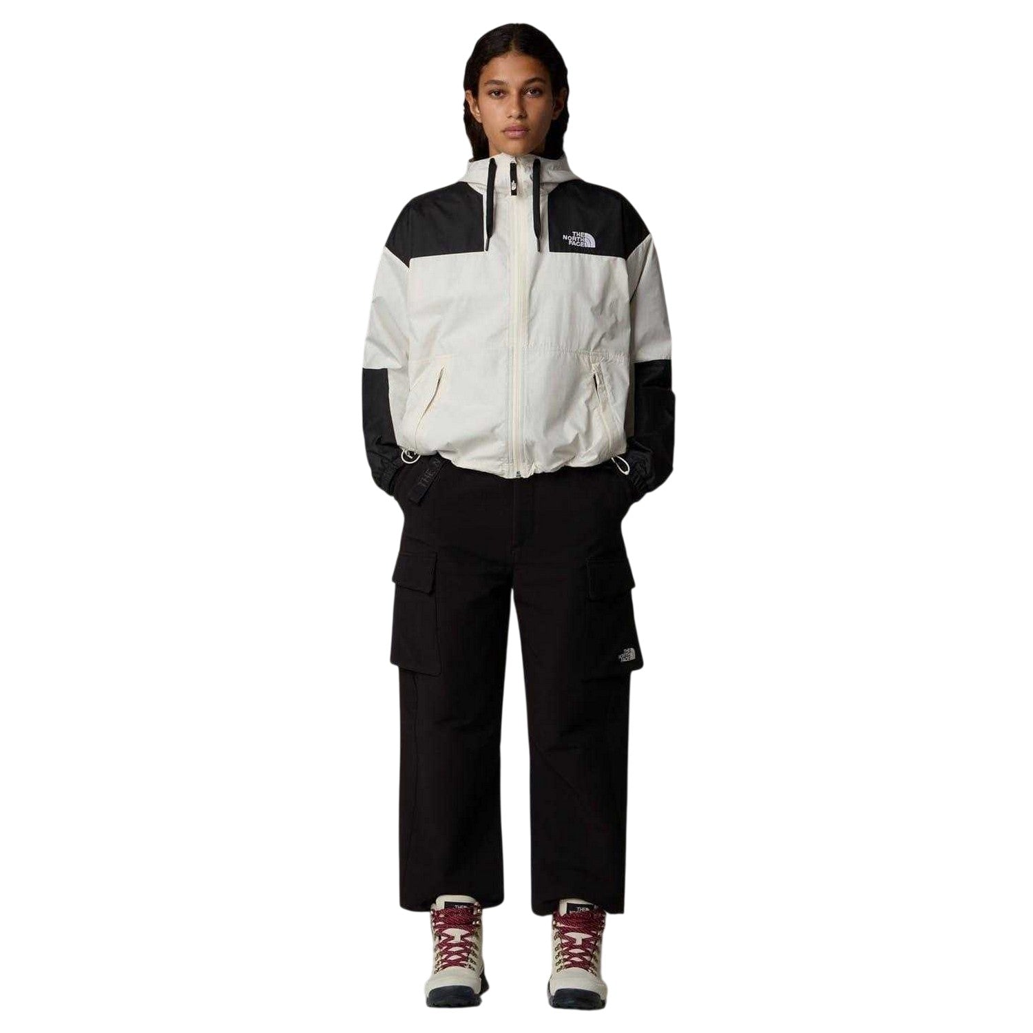 White - Lifestyle - The North Face Womens-Ladies Sheru Hooded Jacket