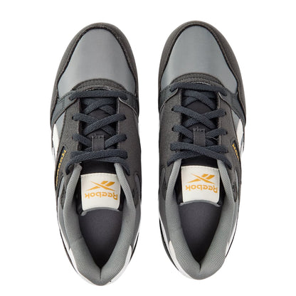Grey - Side - Reebok Childrens-Kids Ultra Flash Leather Flat Trainers