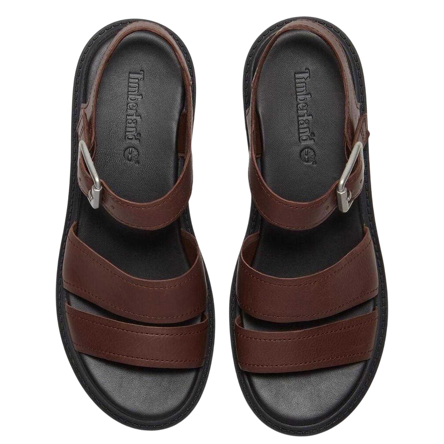 Brown - Lifestyle - Timberland Womens-Ladies Leather Flat Gladiator Sandals