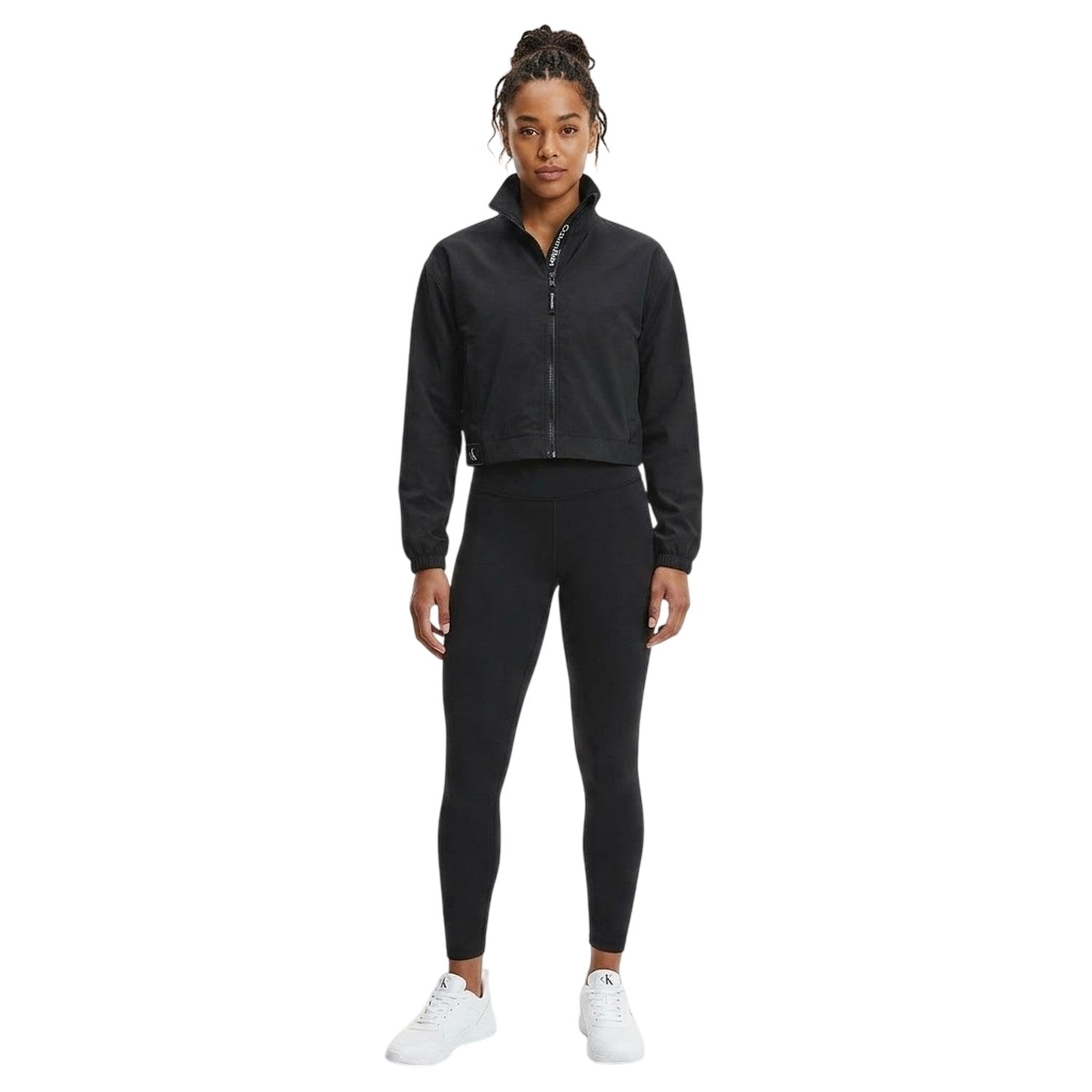 Black - Lifestyle - Calvin Klein Womens-Ladies Performance Windbreaker