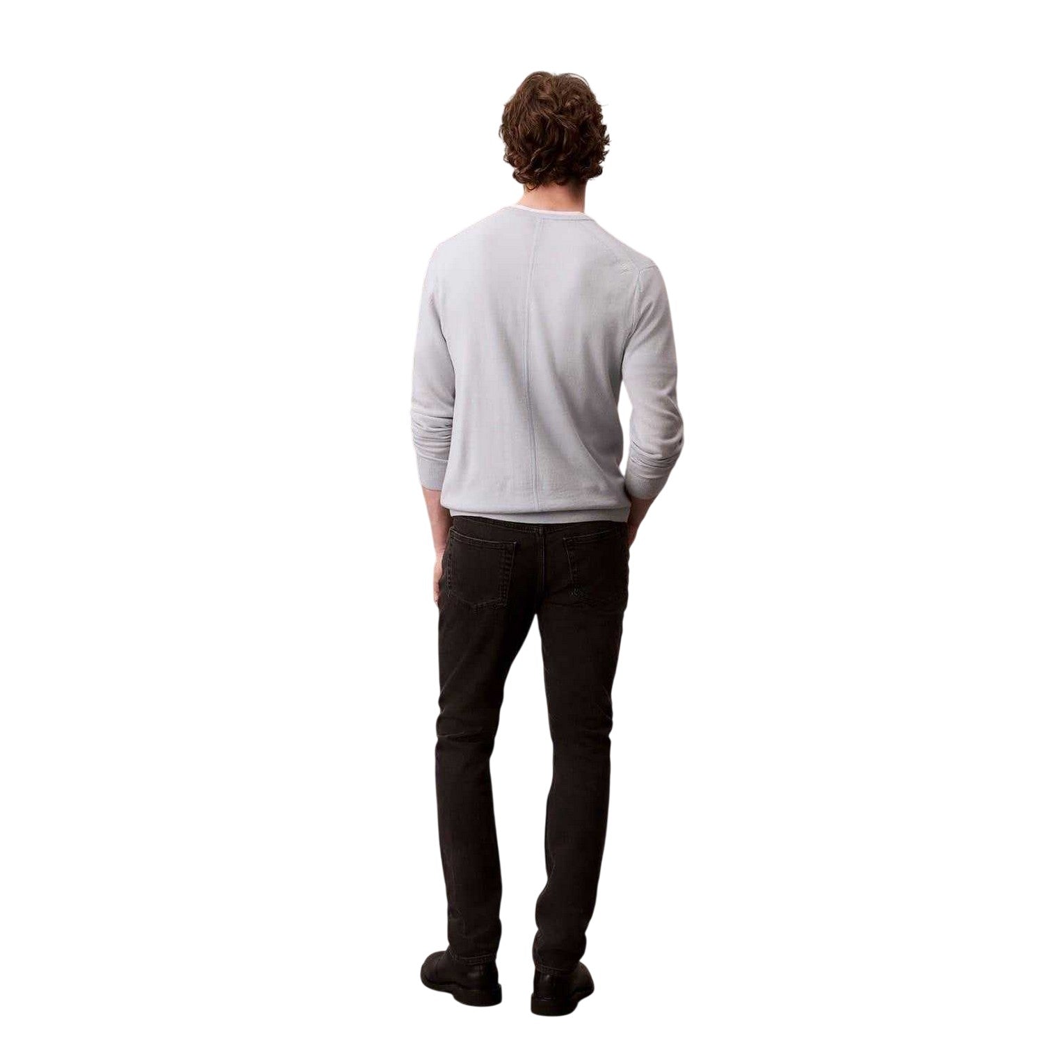 Black - Back - Calvin Klein Mens 5 Pockets Slim Jeans