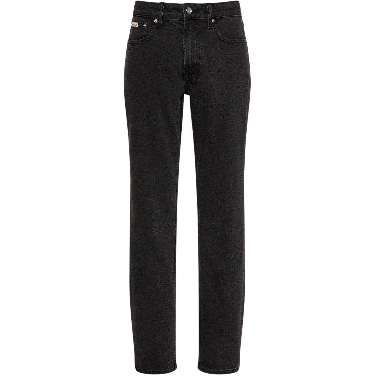 Black - Front - Calvin Klein Mens 5 Pockets Slim Jeans